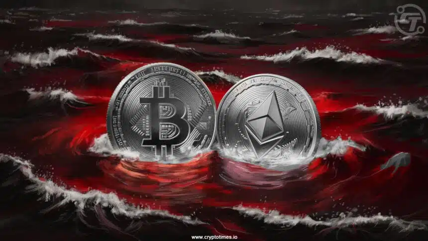 ETH vede v 24hodinové likvidaci, nechává BTC za sebou